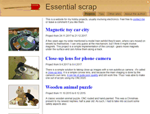 Tablet Screenshot of essentialscrap.com